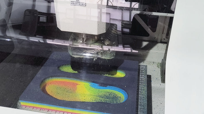 CNC milling of high-density EVA blocks grinding for professional-grade orthopedic insole