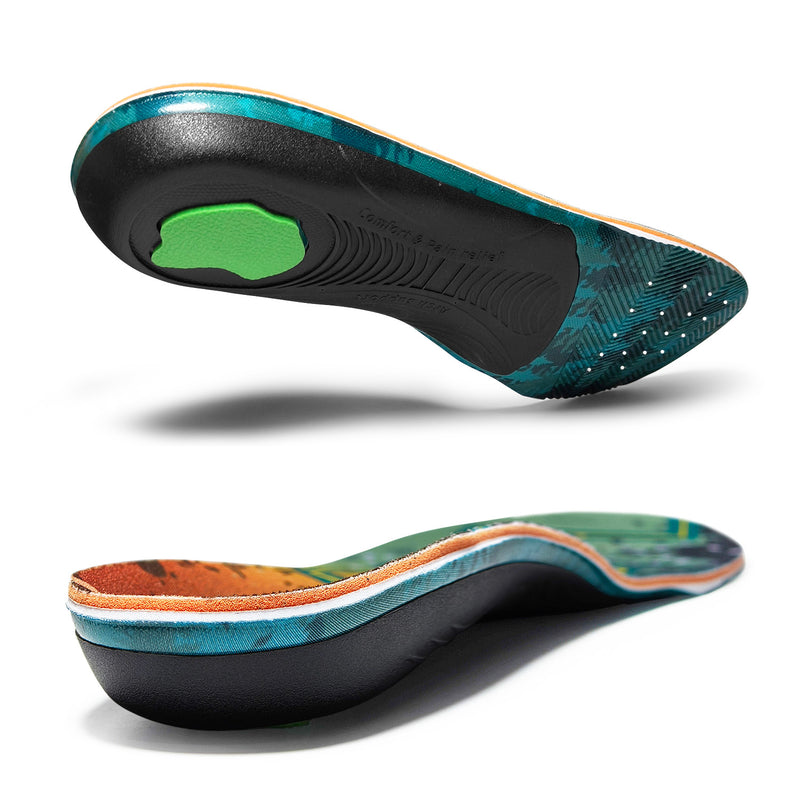 Multi-Pad Arch Support Insoles for Flat Feet